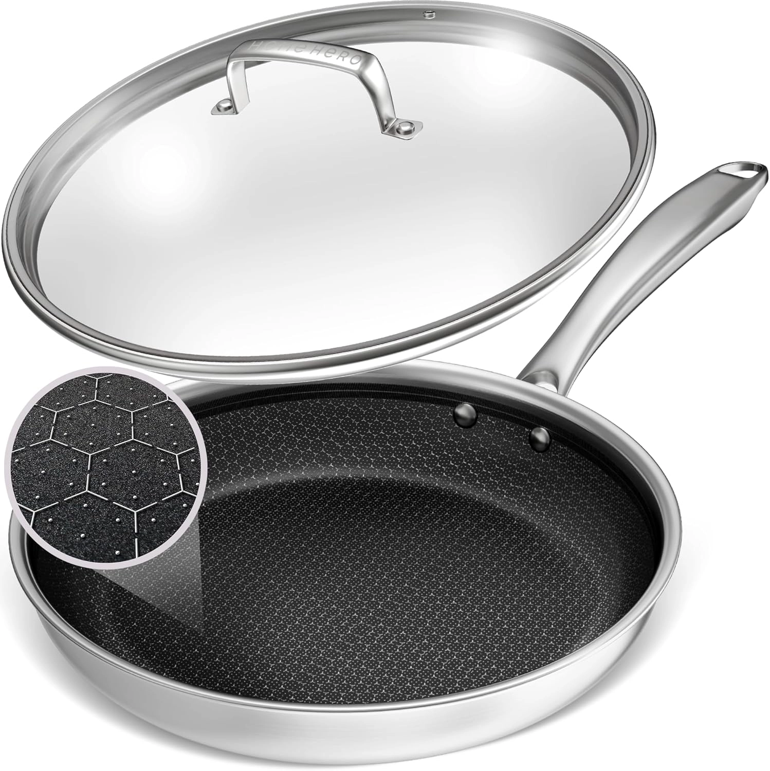 Home Hero LuxeClad Hybrid Nonstick Frying Pans